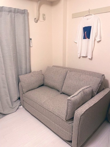 コアラマットレス　ソファーベッド　セミダブル　二人がけ　美品