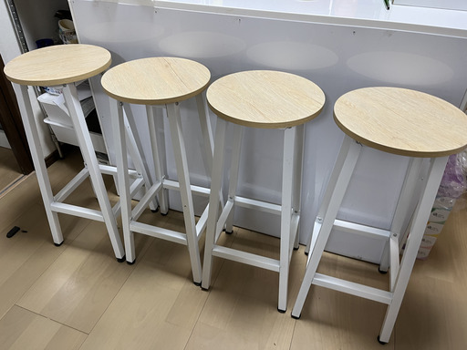 カウンターチェア４脚セット