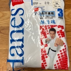Hanes クルーネックTシャツ　3L 3ピース