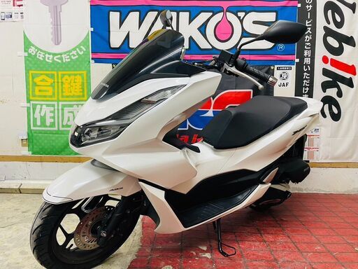 【低走行】ホンダ PCX125 白 2023年 ABS PGM-Fi JK05 走行距離4320km ワンオーナー ローン分割払い可配送可 千葉県木更津市発木更津市のホンダ