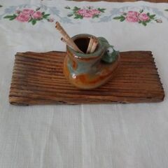 ◆【木製板】②　　　●使い道/カップ麺の、蓋抑え,　小物置き台、等。の画像
