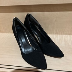 レディース　パンプス　L L サイズ　ブラックフォーマル　ヒール　