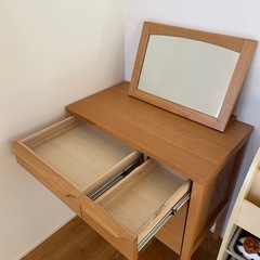 unico 化粧台 （定価42,900円）ドレッサー　鏡台の画像