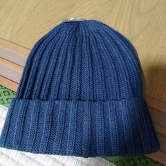 無印良品　リブ編み　ワッチ（グリーン）の画像