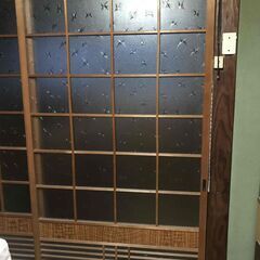 昭和　建具　すりガラス　引き戸　4枚あります
