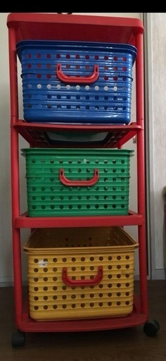 組み立て式3段収納BOX