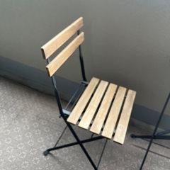 折りたたみ式　ガーデンテーブル　ガーデンチェアの画像