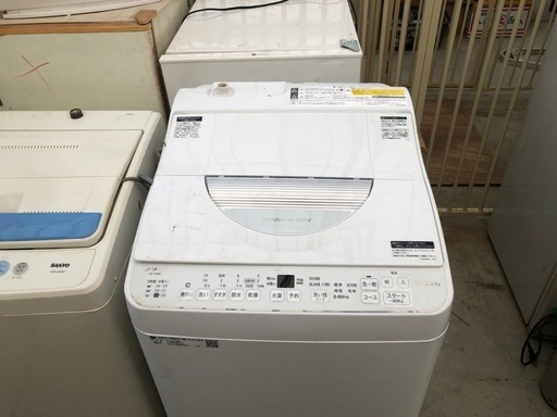 美品❗️2023年製 SHARP 6.5kg/3.5kg 電気洗濯乾燥機 ES-TX6G-S