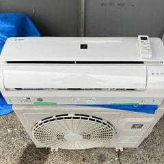 中古シャープ　エアコン　１８畳用　200Vエアコン　室内機分解高圧洗浄　動作確認済み　引き取りのみ