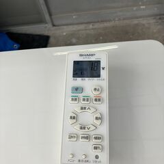 中古シャープ　エアコン　１８畳用　200Vエアコン　室内機分解高圧洗浄　動作確認済み　引き取りのみ