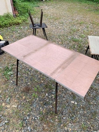 レトロ鉄脚テーブル