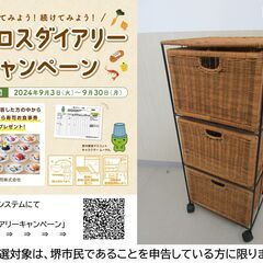 【堺市民限定】(2409-30) キャスター付3段チェストの画像