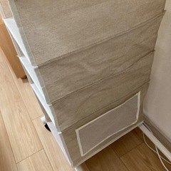 収納家具　吊り下げ収納　ナチュラル系　クローゼットの整理整頓に！の画像