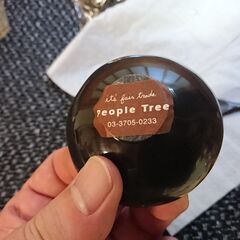 未使用　袋入り　People Tree　it's join trade  小皿とスプーン２セット　茶道用かな？　の画像