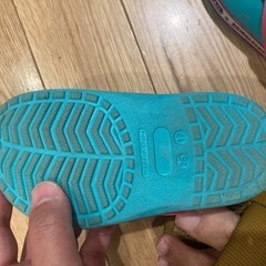 子ども　サンダル プラレール クロックスの画像