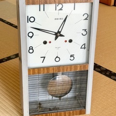 SEIKO ゼンマイ柱時計　昭和レトロ