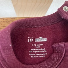 gap エルモ　カバーオール　スウェット　6〜12mの画像