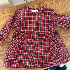 ZARA チェック　ワンピース　18〜24m