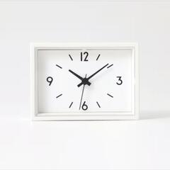 お値引き☆無印良品 駅の時計·ミニ ホワイト 中古☆電池つけますの画像