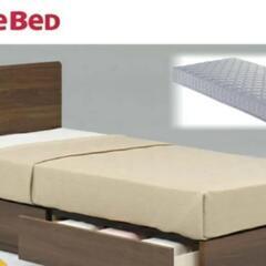 美品　フランスベッドシングル2点セット引出し付きの画像