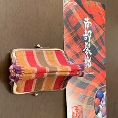 【未使用】南部烈織（なんぶさきおり）　がま口財布の画像
