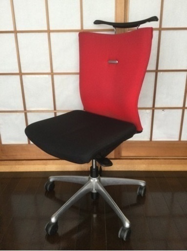 オカムラ フィーゴ feego CJ36BR ハンガー付 シームレス ハイバック レッド Okamura