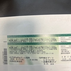 ソフトバンクホークス試合チケット