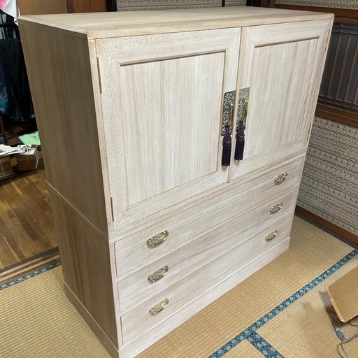 【受取者決定】桐箪笥 5段+引き出し3段