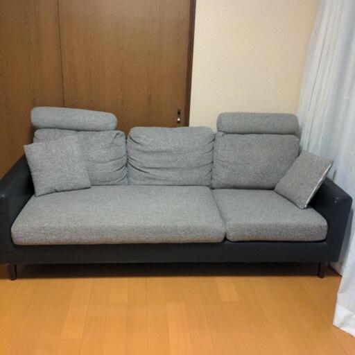 モダンデコ　3人ソファー　オットマンおまけ