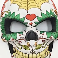 【新品・未使用品】ローズ スカル マスク ホラー デコレーション