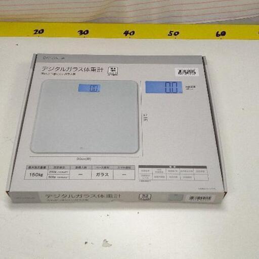 0916-062 美品 デジタルガラス体重計