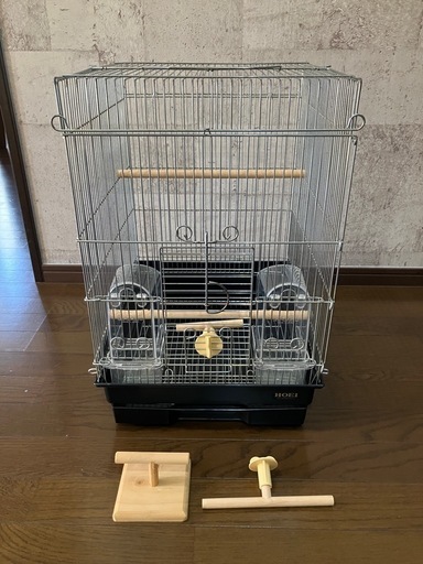 HOEI 35 手のり ブラック 鳥かご ケージ 小鳥 鳥かご 中古品