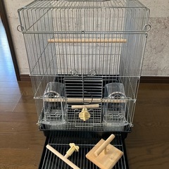 HOEI 35 手のり ブラック 鳥かご ケージ 小鳥 鳥かご 中古品の画像