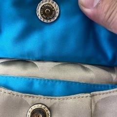 coachハンドバッグアイボリー系の画像