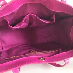 M【中古品】TORY BURCH（トリーバーチ）エナメル トートバッグ ピンク レディースの画像