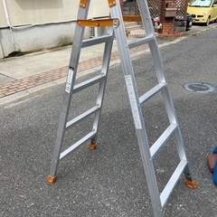 60%OFF はしご兼用脚立 5段 5尺 K-150D 美品