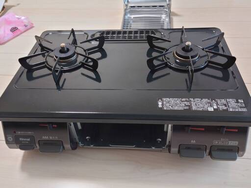 【Rinnai】グリル付ガステーブル KG67BKL 都市ガス用