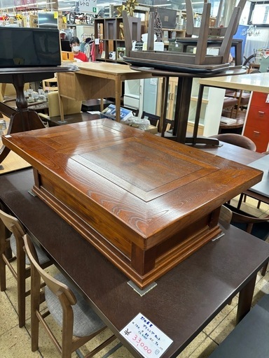 囲炉裏 テーブル 座卓 欅？ 和室 高級家具