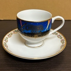 s0916604 未使用 TOKYODisneySEA HARBORSIDE CHRISTMAS 2004 カップ&ソーサーセット ディズニー 食卓 コレクション 洋食器 中古品の画像