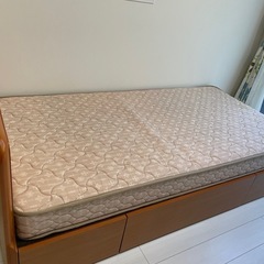 シングルベット　マット付き　