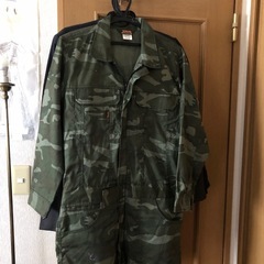 迷彩ツナギ作業着