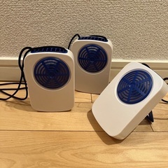 首かけ扇風機　電池入り　3つセットの画像