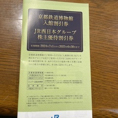 京都鉄道博物館割引券の画像