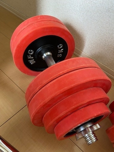 可変式ダンベル30kg×2 EZバー　セット