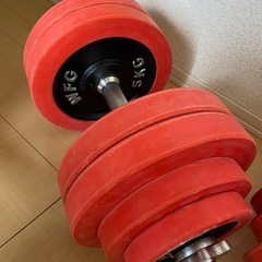 可変式ダンベル30kg×2 EZバー　セットの画像
