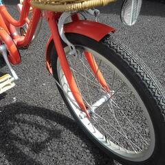 中古子供自転車３２４７　前後タイヤ新品！ブリヂストン　ハッチ　１８インチ　ギヤなし　 身長１０７㎝前後　＊片足スタンドに変更可・無料（購入時のみ）