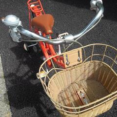 中古子供自転車３２４７　前後タイヤ新品！ブリヂストン　ハッチ　１８インチ　ギヤなし　 身長１０７㎝前後　＊片足スタンドに変更可・無料（購入時のみ）