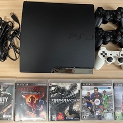 Sony PlayStation 3 本体+コントローラー3個+...