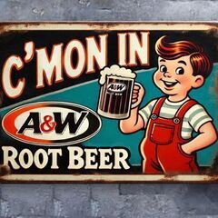 A&W Root Beer Vintage Novelty Me...