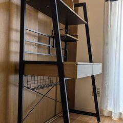 ニトリ 省スペースデスク ラボーロ 93 (RB001 93 LBR) ※ケーブルトレー